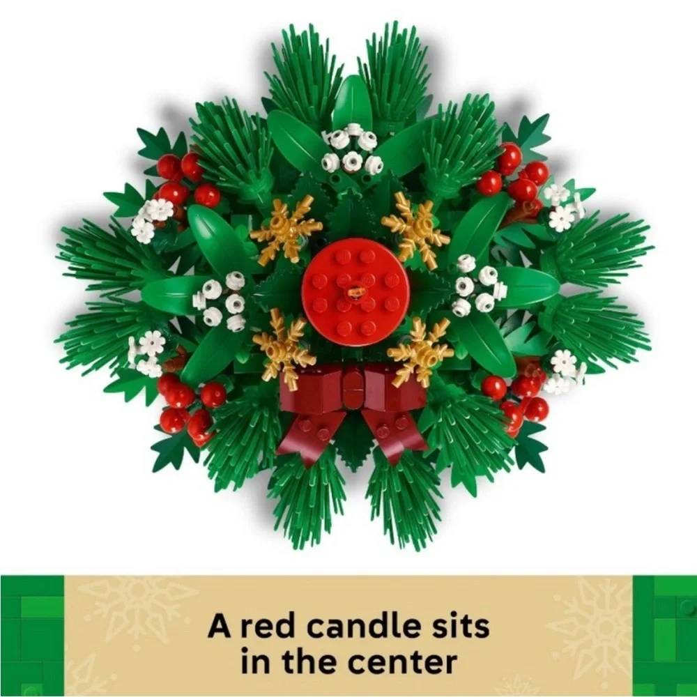 Lego 40743 Christmas Table Decoration Candle Set Holiday Topper Decor NEW SEALED
